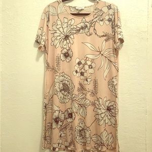 Calvin Klein Floral Print Tunic Dress